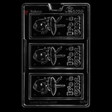 Mould 570 | “It’s a Girl” Bar Chocolate Mould | 3 Cavity | Food-Grade Plastic Chocolate Mould | Pack of 1