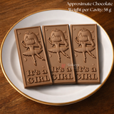Mould 570 | “It’s a Girl” Bar Chocolate Mould | 3 Cavity | Food-Grade Plastic Chocolate Mould | Pack of 1