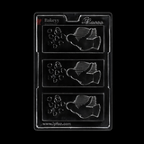 Mould 540 | Romantic Hug Designer Bar Mould | Couple Love Chocolate Mould | 3 Cavity | Food-Grade Plastic Chocolate Mould | Pack of 1