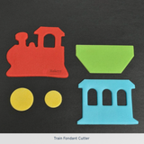 Train Theme Fondant & Cookie Cutter Set | 4 Pieces | Pack of 1