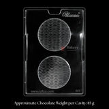 Mould 629 | Round Ripple Wave Texture Chocolate Mould | 2 Cavity | Pack of 1