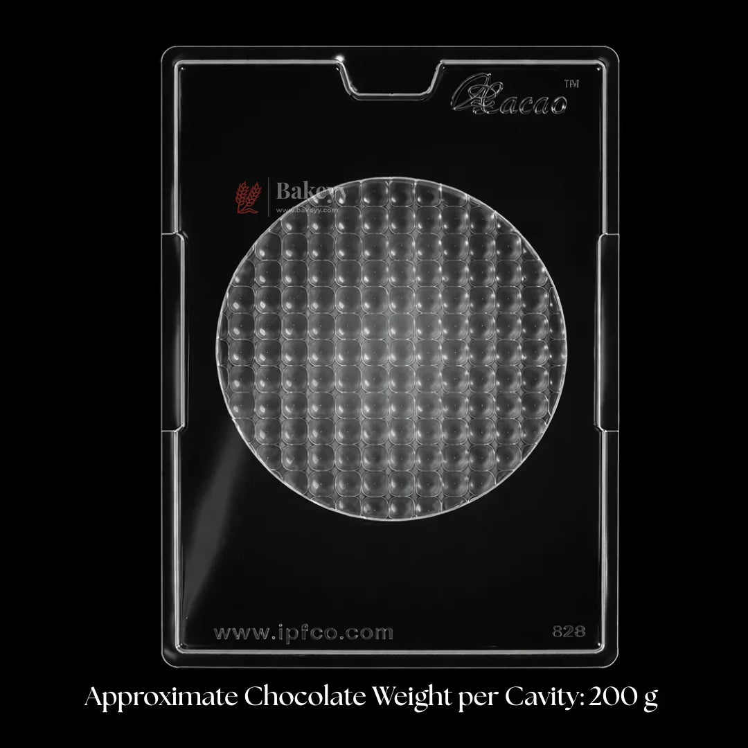 Mould 626 | Round Bubble Texture Chocolate Slab Mould | Pack of 1