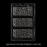 Mould 619 | Heart Pebble Chocolate Bar Mould | 3 Cavity | Pack of 1