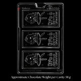 Mould 570 | “It’s a Girl” Bar Chocolate Mould | 3 Cavity | Pack of 1