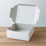 Plain White Cake or Pastry Box | Grey Back Cake Box | Pack Of 50