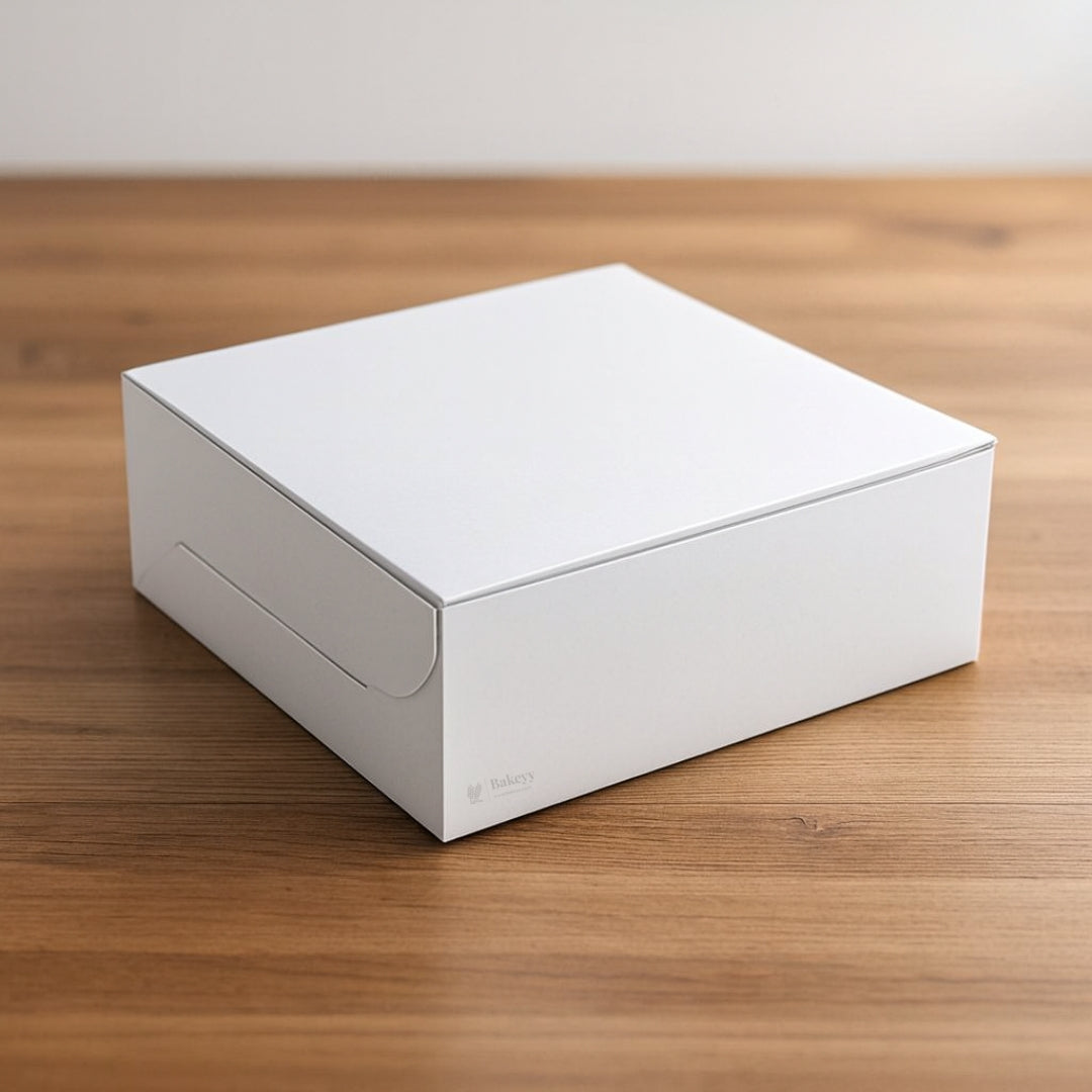 Plain White Cake or Pastry Box | Grey Back Cake Box | Pack Of 50