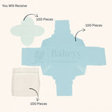 1 Cavity Chocolate Box| Blue Colour Cavity Box| Pack of 100