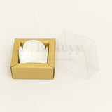 1 Cavity Chocolate Box| Gold Colour Cavity Box| Pack of 100