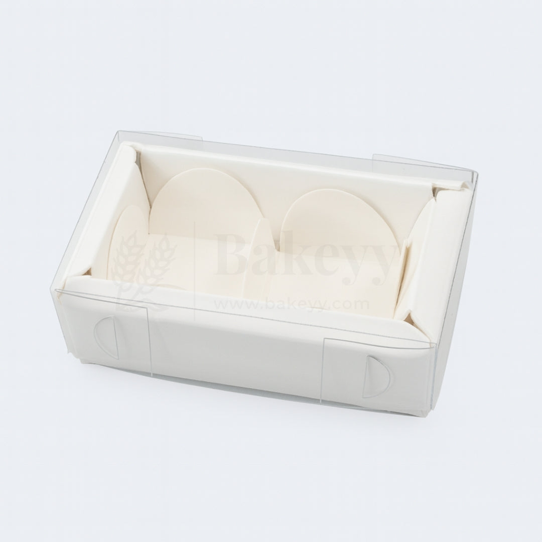 2 Cavity Chocolate Box| White Colour Cavity Box| Pack of 100