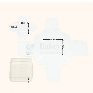 1 Cavity Chocolate Box| White Colour Cavity Box| Pack of 100 - Bakeyy.com - India - 1 Cavity Chocolate Box| White Colour Cavity Box| Pack of 100 - Default Title