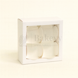 4 Cavity Chocolate Box| White Colour Cavity Box| Pack of 50