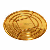 Cake Container with Clear Dome Lid & Gold Base | Premium Cake Packaging Box | Pack of 25