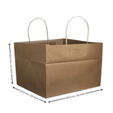 Paper Cake Bag | White / Kraft | Carry Bag for Sweets, Chocolates, Gifts | Multi-Size Bakery Bag | Pack of 50