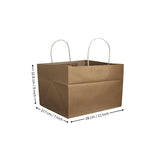 Paper Cake Bag | White / Kraft | Carry Bag for Sweets, Chocolates, Gifts | Multi-Size Bakery Bag | Pack of 50