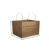 Paper Cake Bag | White / Kraft | Carry Bag for Sweets, Chocolates, Gifts | Multi-Size Bakery Bag | Pack of 50