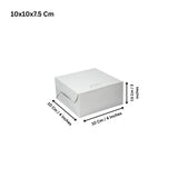 Plain White Cake or Pastry Box | Grey Back Cake Box | Pack Of 50