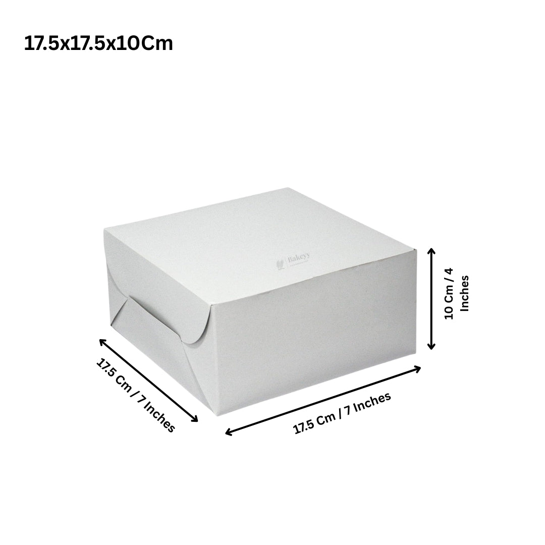 Plain White Cake or Pastry Box | Grey Back Cake Box | Pack Of 50