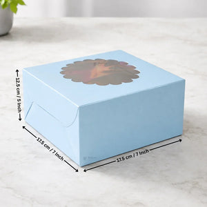 Cake_Box_With_Flower_Top_Window_Blue_Color_ITC_Back_Box_2_554f8ef3-9988-4af5-babd-e1e2c63172ae - Bakeyy.com