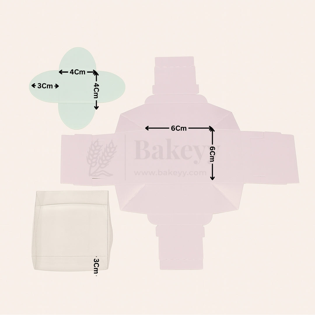 1 Cavity Chocolate Box| Pink Colour Cavity Box| Pack of 100