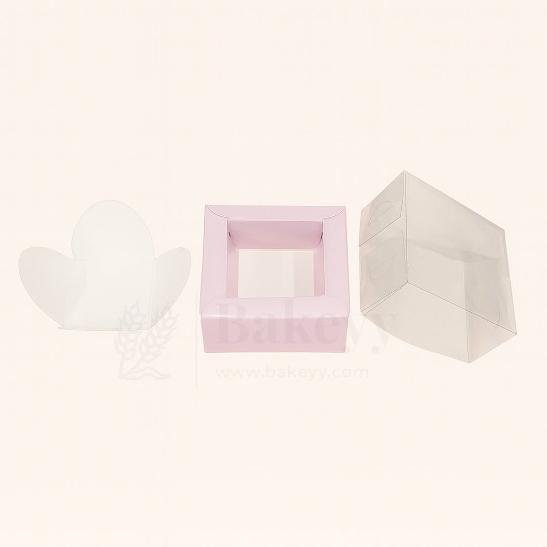 1 Cavity Chocolate Box| Pink Colour Cavity Box| Pack of 100