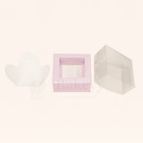 1 Cavity Chocolate Box| Pink Colour Cavity Box| Pack of 100