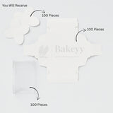 2 Cavity Chocolate Box| White Colour Cavity Box| Pack of 100