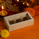 3 Cavity Chocolate Box| White Colour Cavity Box| Pack of 100