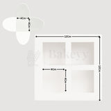 4 Cavity Chocolate Box| White Colour Cavity Box| Pack of 25