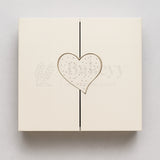 Light Yellow Colour Folding Gift Box with Heart| 1 Piece