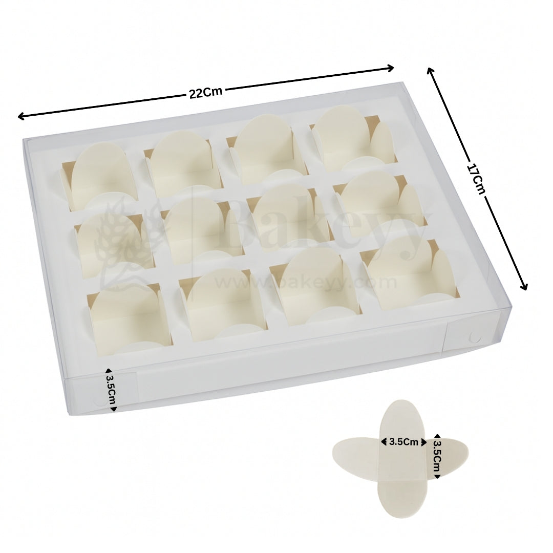 17x22Cm | 12 Cavity Chocolate/ Sweet Box| Diwali Gift Box| Multipurpose Box| Pack of 25
