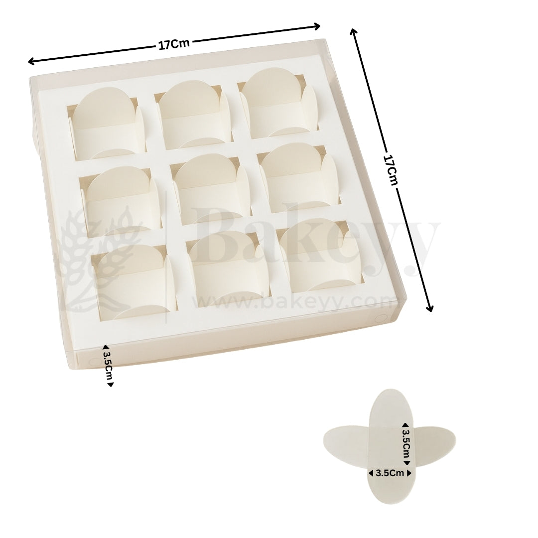 17x17Cm | 9 Cavity Chocolate/ Sweet Box| Diwali Gift Box| Multipurpose Box| Pack of 25