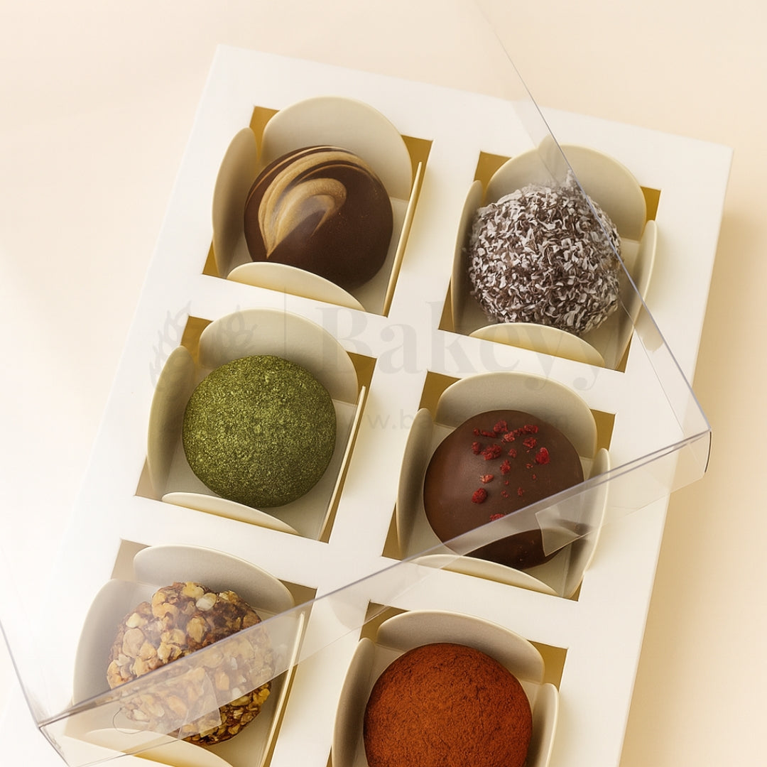 11x16Cm | 6 Cavity Chocolate/ Sweet Box| Diwali Gift Box| Multipurpose Box| Pack of 25