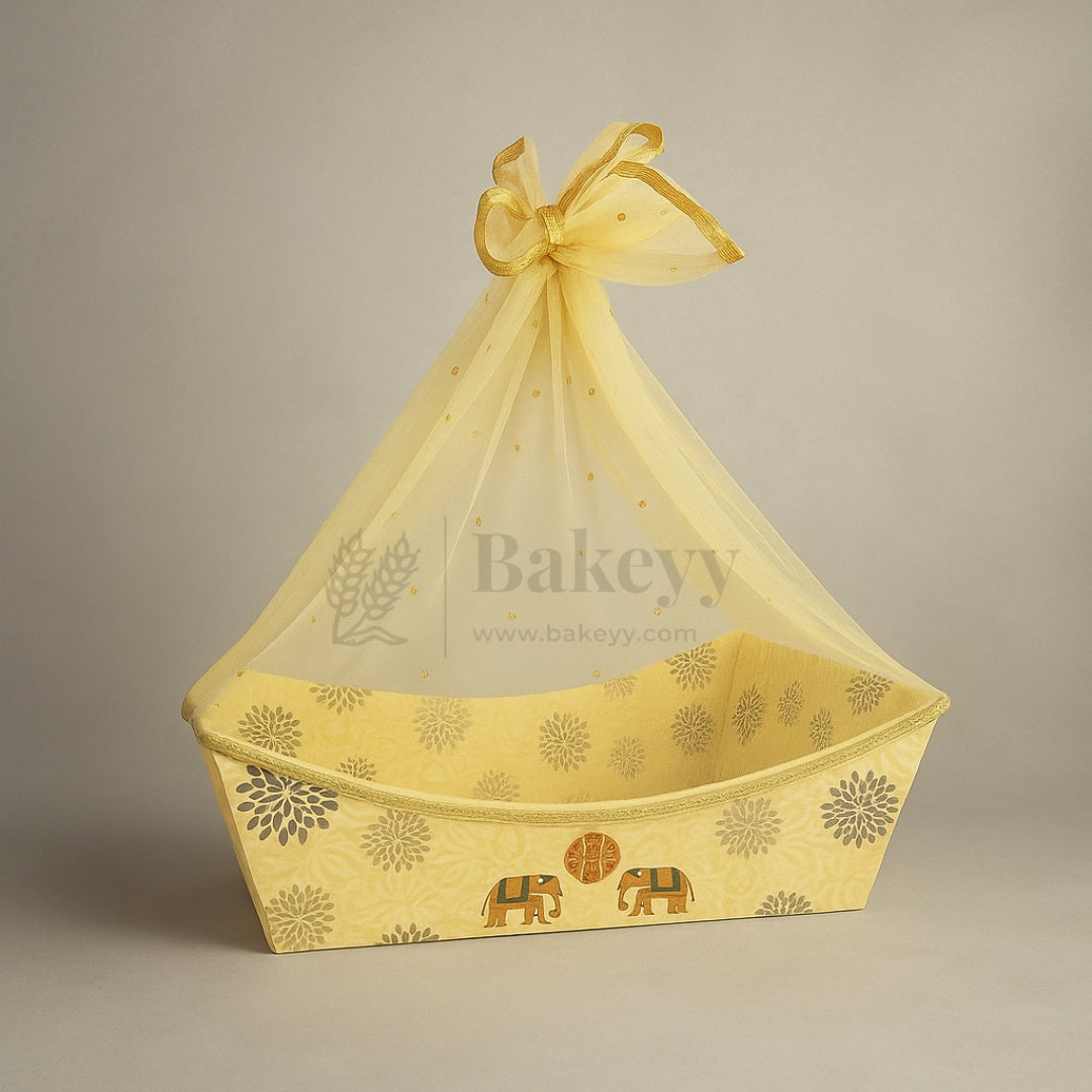 Decorative Gift Basket | Net Basket| Mixed Designs with Golden Net| 1 Piece