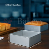 Aluminum Square Cake Mould | Perfect for Baking Cakes and Breads | 1 Piece