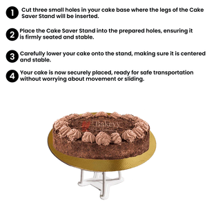 Cake Stability Saver Stand | For Secure Transportation - PACK OF 50 - Bakeyy.com - India - Cake Stability Saver Stand | For Secure Transportation - PACK OF 50 - Pack Of 50 Pieces