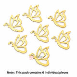 Gold Acrylic Cake Decoration Set Hearts, Stars, Leaves & Butterflies | Cake Topper Accessories | Pack of 1