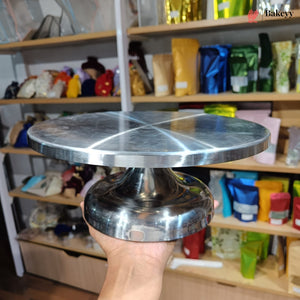 12 Inch | Heavy Base Stainless Steel Cake Turntable for Professional Icing & Decoration | Pack of 1