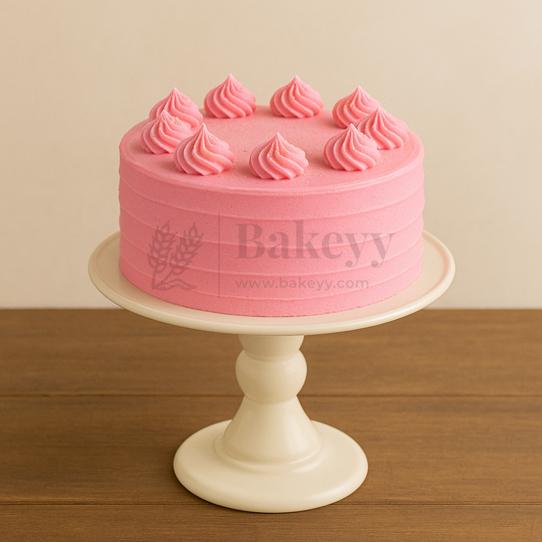 10 Inch Round | Detachable 2 Piece Cake Stand | White | 1 Piece