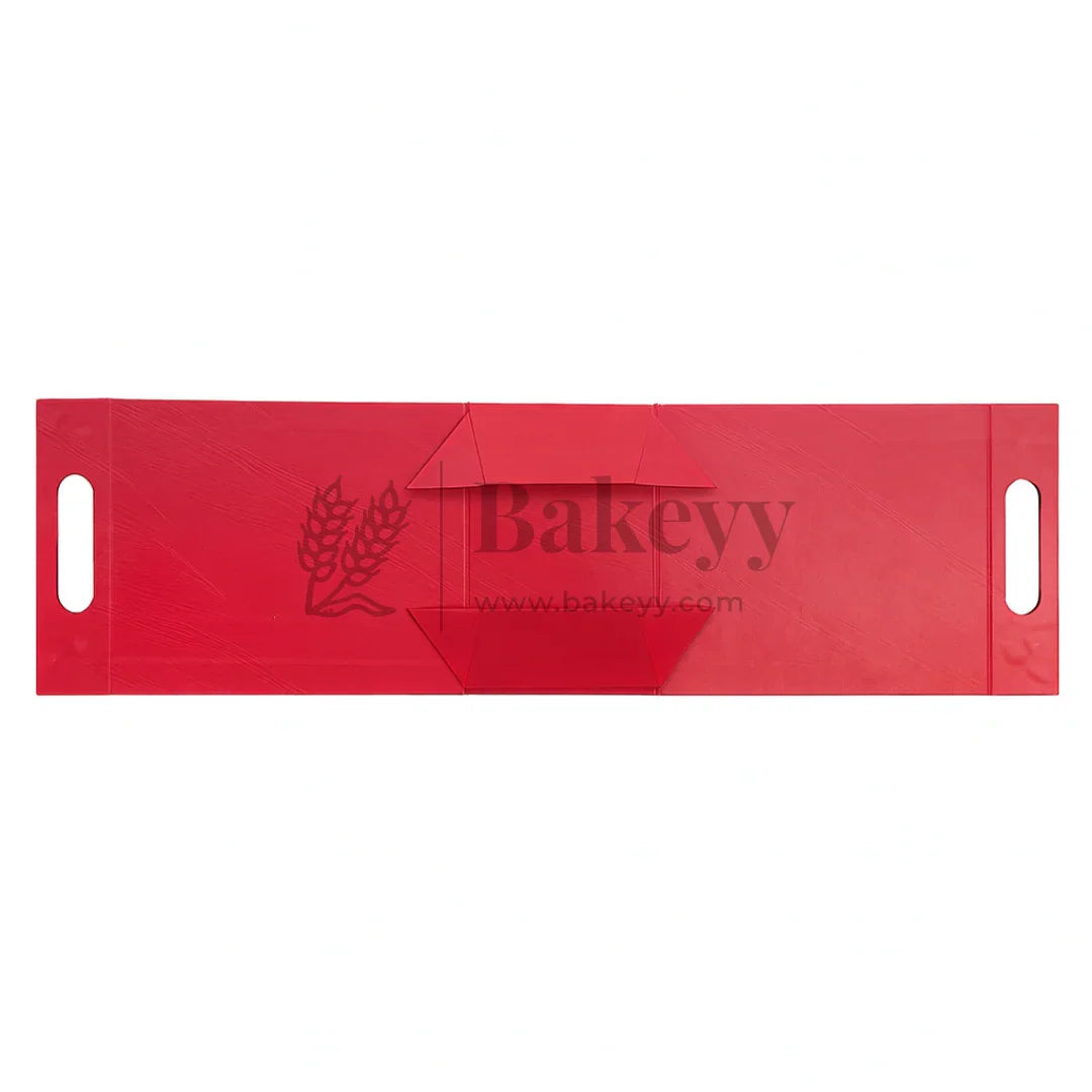 7.5x5x10 Inches | Triangular Collapsible Hamper Box | Red | Pack of 1