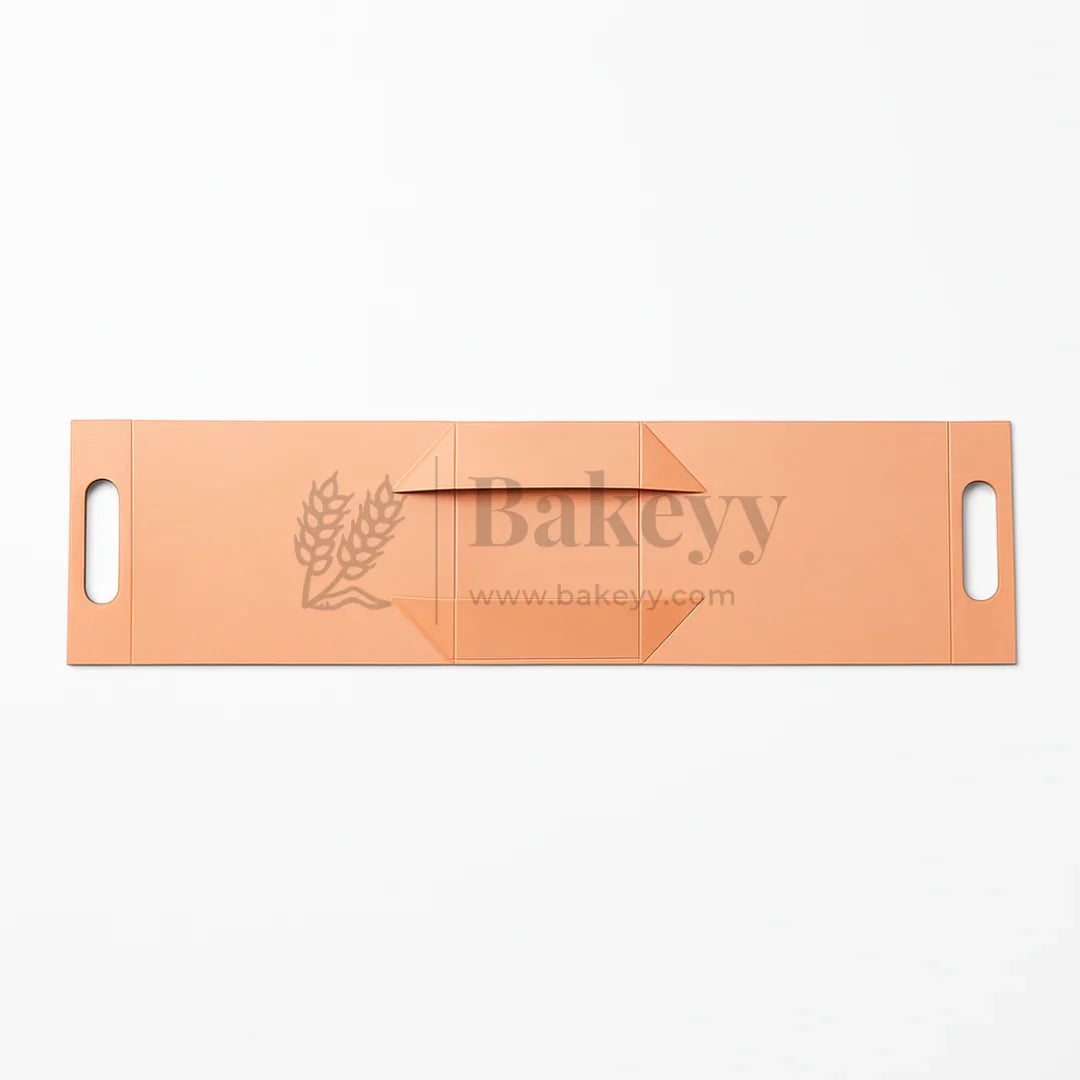 7.5x5x10 Inches | Triangular Collapsible Hamper Box | Peach | Pack of 1