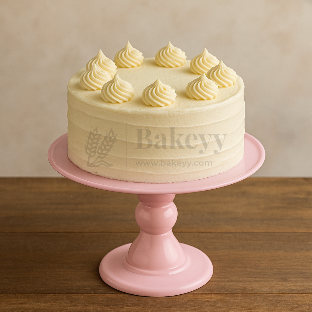 10 Inch Round | Detachable 2 Piece Cake Stand | Pink | 1 Piece
