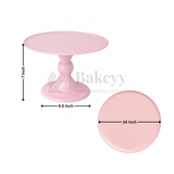 10 Inch Round | Detachable 2 Piece Cake Stand | Pink | 1 Piece