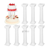 Cake Supporting Pillars | Roman Column Cake Stand Supports | Pillar Dowel Rods | Pack of 4 - Bakeyy.com - India - Cake Supporting Pillars | Roman Column Cake Stand Supports | Pillar Dowel Rods | Pack of 4 - Small 156.00