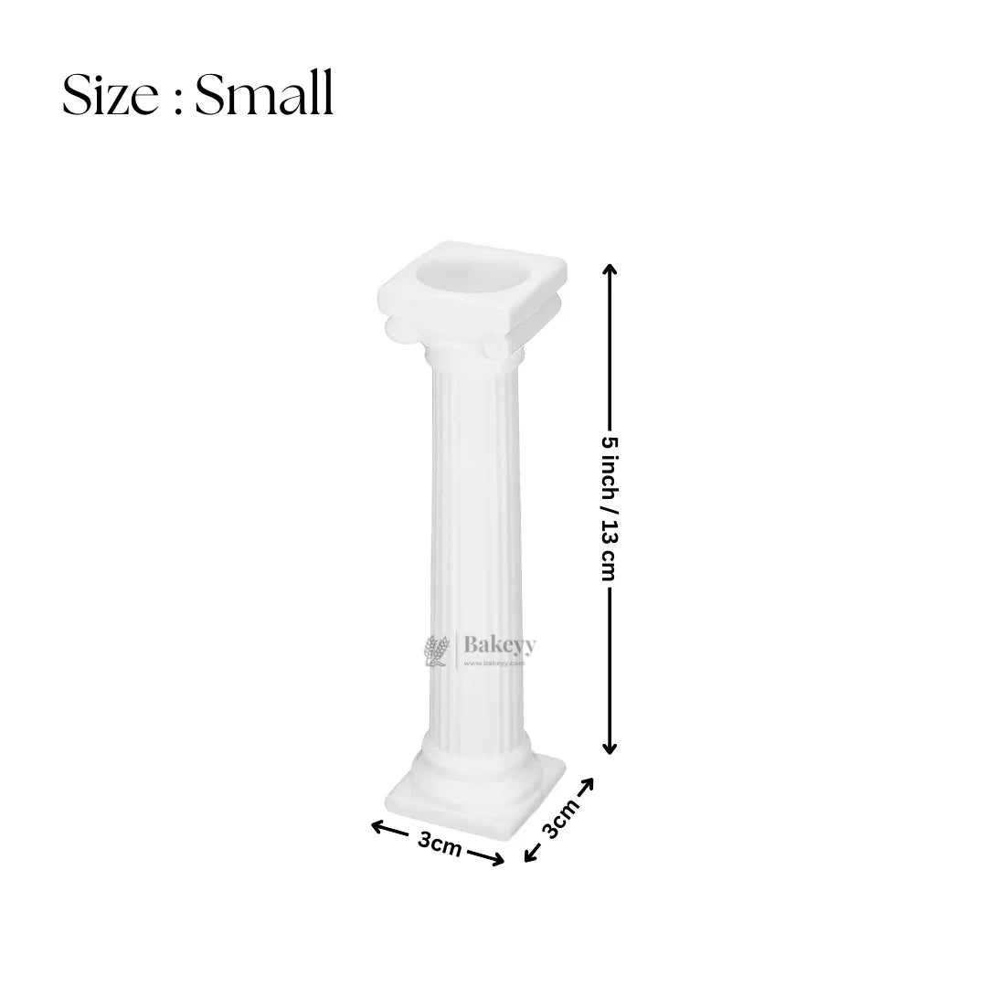 Cake Supporting Pillars | Roman Column Cake Stand Supports | Pillar Dowel Rods | Pack of 4 - Bakeyy.com - India - Cake Supporting Pillars | Roman Column Cake Stand Supports | Pillar Dowel Rods | Pack of 4 - Small 156.00