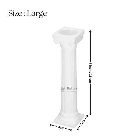 Cake Supporting Pillars | Roman Column Cake Stand Supports | Pillar Dowel Rods | Pack of 4 - Bakeyy.com - India - Cake Supporting Pillars | Roman Column Cake Stand Supports | Pillar Dowel Rods | Pack of 4 - Large 156.00