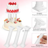 Cake Supporting Pillars | Roman Column Cake Stand Supports | Pillar Dowel Rods | Pack of 4 - Bakeyy.com - India - Cake Supporting Pillars | Roman Column Cake Stand Supports | Pillar Dowel Rods | Pack of 4 - Small 156.00