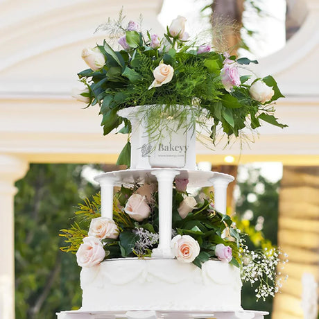 Cake Supporting Pillars | Roman Column Cake Stand Supports | Pillar Dowel Rods | Pack of 4 - Bakeyy.com - India - Cake Supporting Pillars | Roman Column Cake Stand Supports | Pillar Dowel Rods | Pack of 4 - Small 156.00