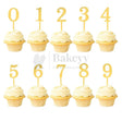 5 Inch | Golden Cake Topper Number 1 | 1 Piece - Bakeyy.com - India - 5 Inch | Golden Cake Topper Number 1 | 1 Piece - Default Title