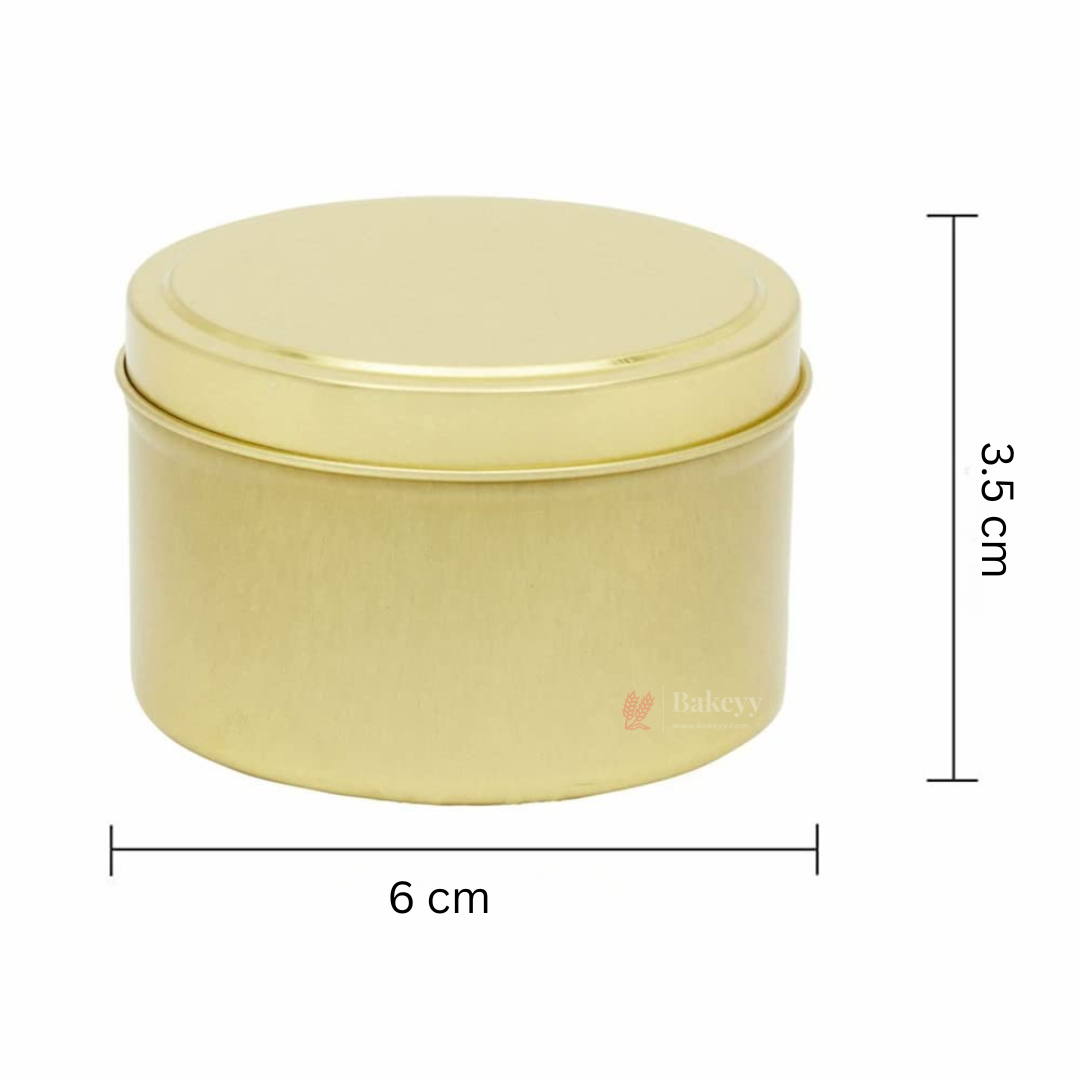 100 ml | Empty Candle Tin Box | Metal Candle Box | Pack of 12