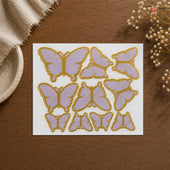 Celeste Butterfly Paper Toppers | Light Tone Cake Decoration | Multiple Available | Pack of 10